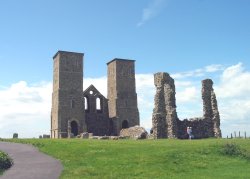 Reculver Towers and Roman Fort. Kent Wallpaper