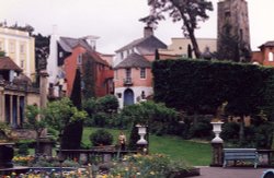 View of the Village Wallpaper