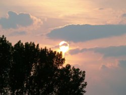 Summer sunset over the Bernwood area, Botolph Claydon Wallpaper