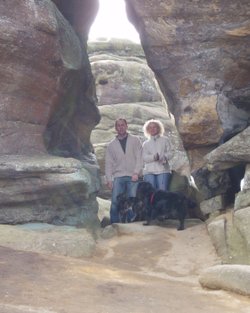 Framed by Brimham Rocks