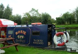 The Rosie boat, Fen Ditton, Cambridgeshire Wallpaper
