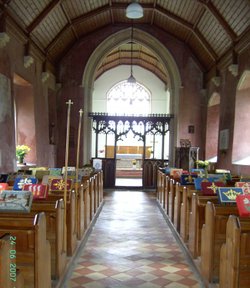 St Marys Church Aisle, West Somerton, Norfolk