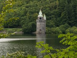 Gothic-style pumping house, Lake Vyrnwy
