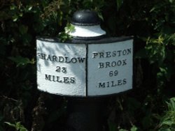 Mile Marker on the Trent & Mersey Canal Wallpaper
