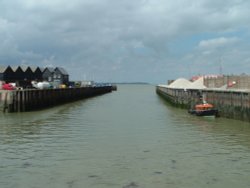 Whitstable Harbour Entrance, Kent Wallpaper