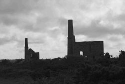 Tin mines, Pool, Cornwall Wallpaper