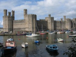 Caernarfon Castle, Gwynedd, Wales Wallpaper