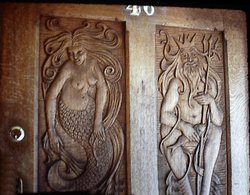 Admiral  Benbow - pub door 1968, Penzance, Cornwall Wallpaper