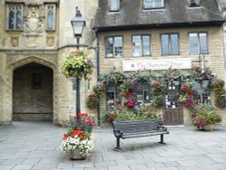 The National Trust in the Market Place, Wells, Somerset Wallpaper