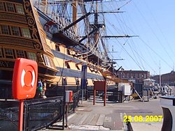 Side view of HMS Victory Wallpaper