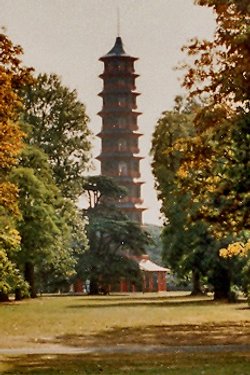 The Pagoda at Kew Royal Botanical Gardens in Kew, Greater London
