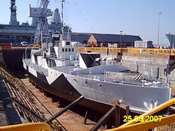 Moniter M33 1915, Portsmouth Dockyard, Hampshire
