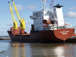 Russian Timber Vessel New Holland Dock Wallpaper