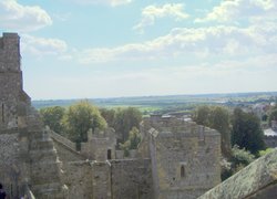 On The Keep's walls, Arundel Castle, Arundel, West Sussex Wallpaper