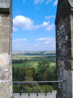 The Keep's wall view, Arundel Castle, Arundel, West Sussex
