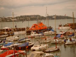 Paignton harbour in Devon Wallpaper