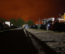 Red sky at night, Three Counties Showground, Worcestershire