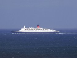 The QE2 at Whitby Wallpaper