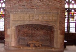 Castle Fireplace Wallpaper
