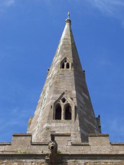 Spire of Parish church, Tilton on the Hill, Leicestershire