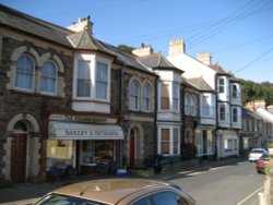 Street scape, Combe Martin, Devon Wallpaper