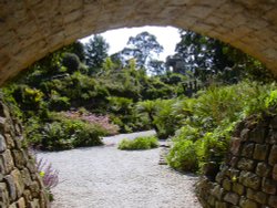 View of the Grotto in Brodsworth Hall gardens, South Yorkshire Wallpaper
