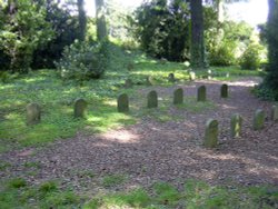 Pet's cemetery at Brodsworth Hall, South Yorkshire Wallpaper