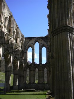 Inside the church, Rievaulx Abbey, Helmsley, North Yorkshire