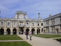Kirby Hall Courtyard, Corby, Northamptonshire Wallpaper