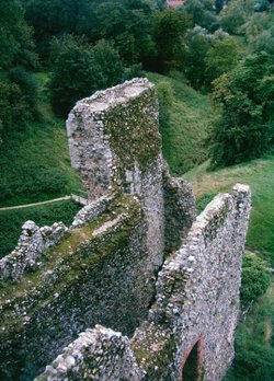 Remains of Framlingham Castle, in Suffolk