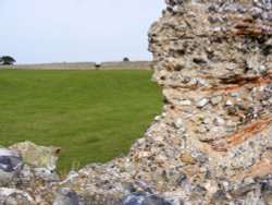Burgh Castle Roman Fort, Norfolk Wallpaper