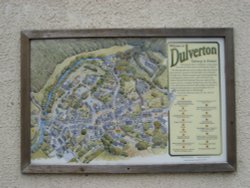 Town Map of Dulverton in Somerset