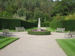 Central part of garden at RHS Garden Rosemoor, Great Torrington in Devon