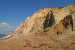 The Needles Park Beach & Cliff's, Freshwater, Isle of Wight Wallpaper