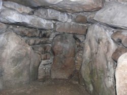 The Inside of West Kennet Long Barrow,  near Silbury Hill Wallpaper