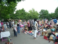 A boot sale in Chiswick, Greater London