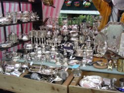 A stall in Portobello road, London Wallpaper