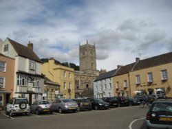 Axbridge Town Square in Somerset Wallpaper