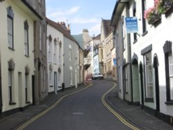 Narrow Street! Worth a look! Axbridge, Somerset Wallpaper