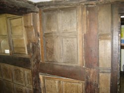 Interior panels in King John's Hunting Lodge, Axbridge, Somerset