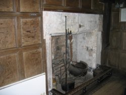 Fireplace at King John's Hunting Lodge, Axbridge, Somerset