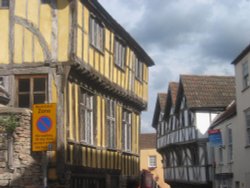 Wonderful timberframe buildings, Axbridge, Somerset Wallpaper