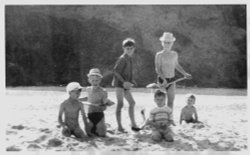 On the beach California, Norfolk 1965