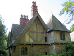 Small Cottage at entrance to Tyntesfield, Wraxall, Somerset Wallpaper