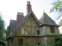 Small Cottage at entrance to Tyntesfield, Wraxall, Somerset Wallpaper