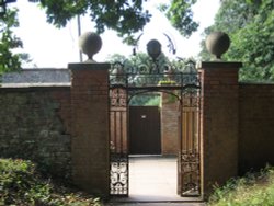 Entrance to walled garden at Tyntesfield, Wraxall, Somerset