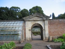 Walled garden, Wraxall, Somerset Wallpaper