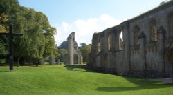 The Abbey Ruins, Somerset Wallpaper