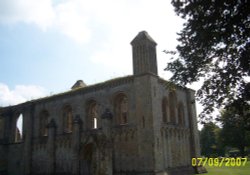 Glastonbury Abbey Ruins, Somerset Wallpaper