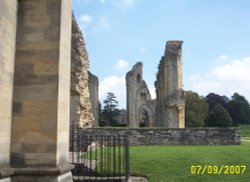 The Abbey ruins, Somerset Wallpaper